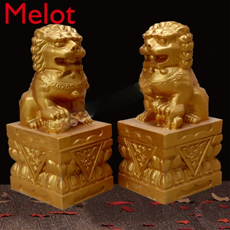 Jiji-Molde de Le&oacute;n de cemento, 1,2 M de alto, estilo europeo y chino, para decoraci&oacute;n de la Villa, evita la fermentaci&oacute;n de la Casa de la ciudad-2