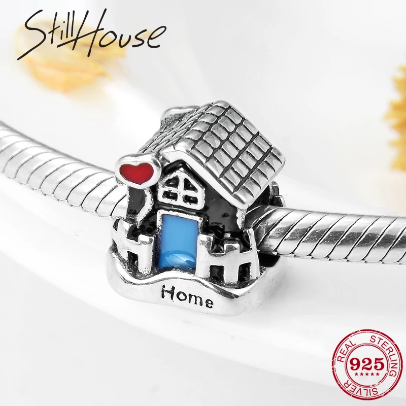Новый 925 пробы Серебряный Сказочный Дом Бусины Подходят оригинальный