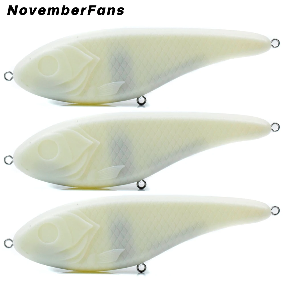 NovemberFans 3 шт./лот Неокрашенный 15 см 74 5 г Джеркбейт большая игра рыбалка Щука
