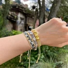 Go2Boho роскошные стразы браслеты ювелирные изделия для женщин ручной работы из бисера тканый леопардовый узор браслет золотой серебряный цвет ювелирные изделия