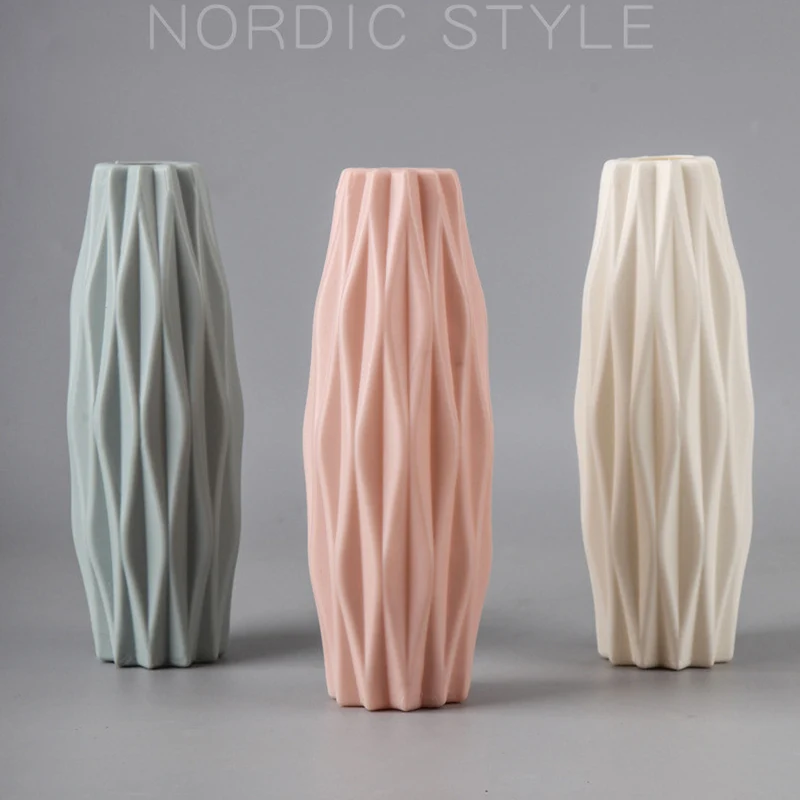 

Flower Vase Decoration Home Plastic Vase Flower Pot Nordic Decoration Vases