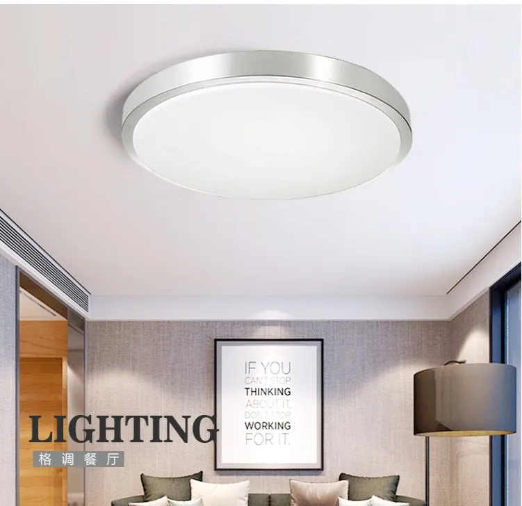 Светодиодная круглая потолочная лампа современный минималистичный светильник