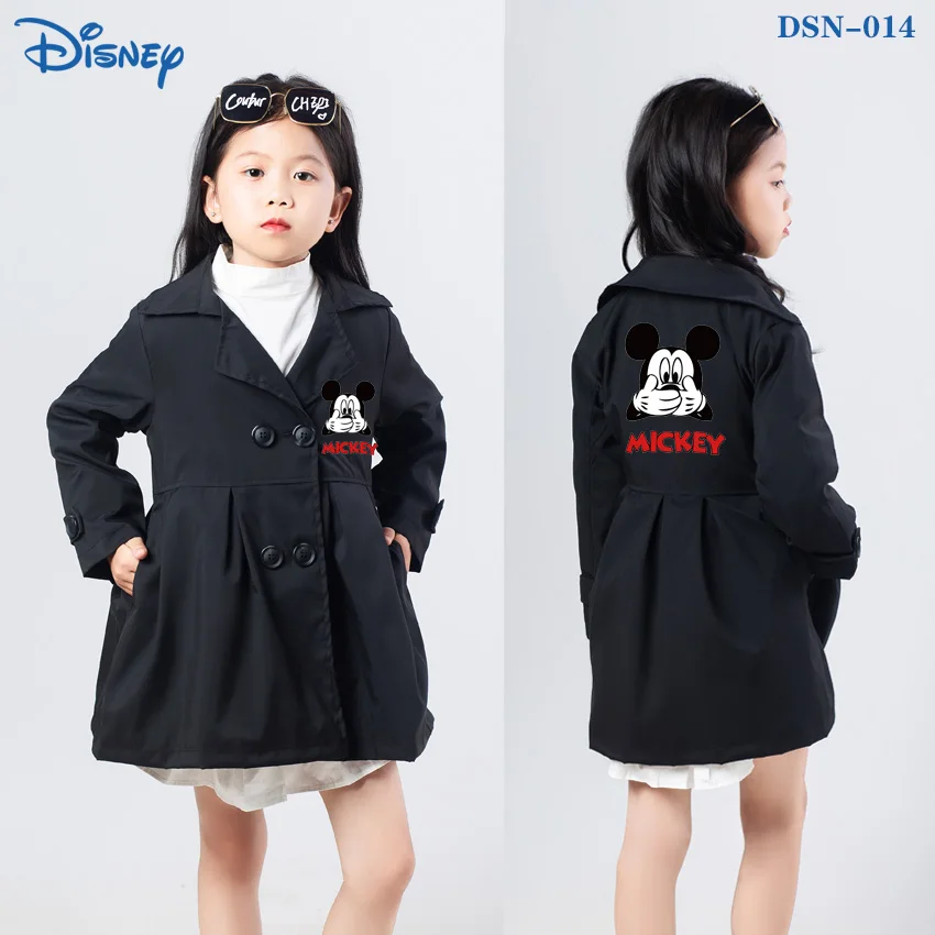 

Disney New Kids Dress Casual Outdoor Travel Kawaii Slim Cardigan Mickey Anime Figure Coat Family One Piece Rewards Size 110-170