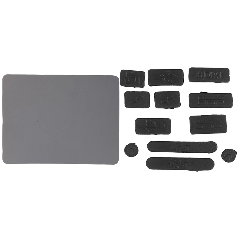 

Мягкий силиконовый Гладкий квадратный серый Настольный коврик для мыши 8,5 дюйма X 6,9 дюйма с USB-разъемом 12 в 1, силиконовый коврик для защиты о...