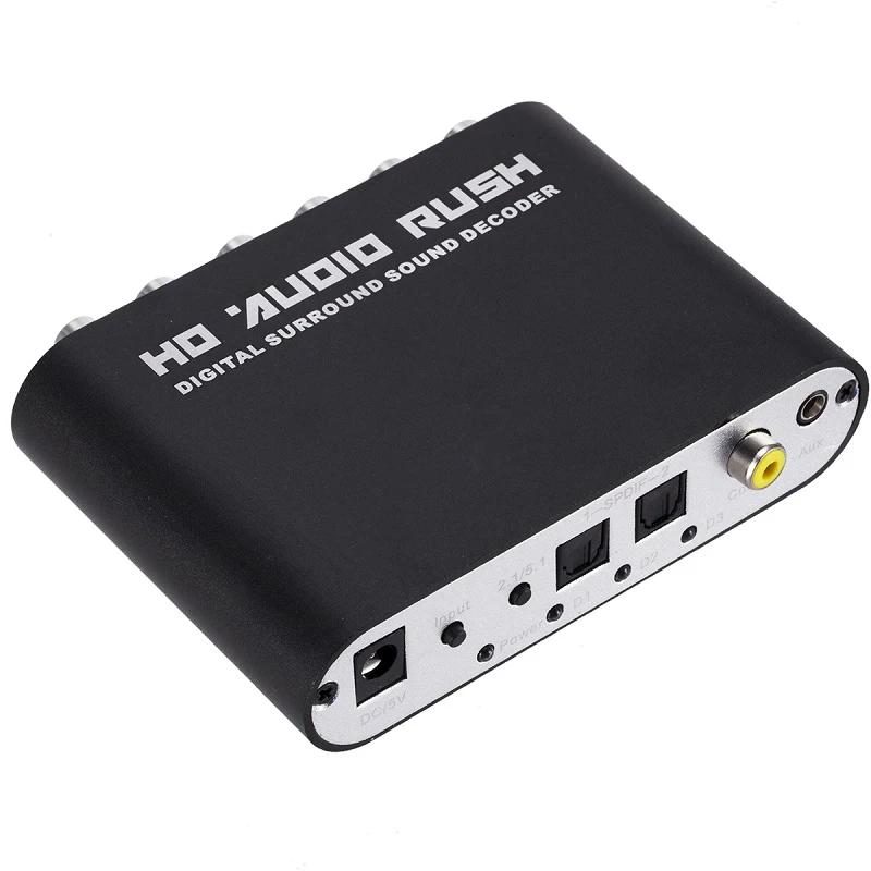 Цифро-аналоговый цифро-аналоговый стерео аудио преобразователь AC3 оптический SPDIF