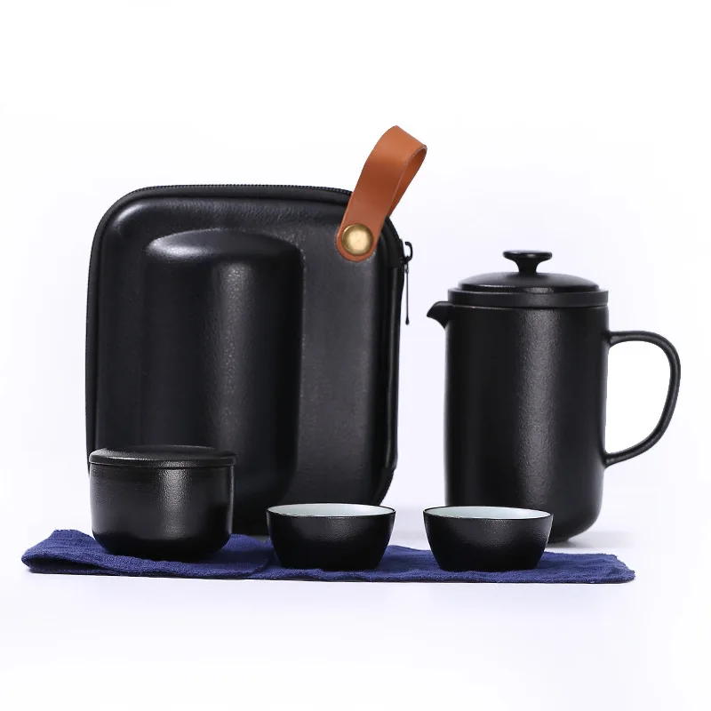 

chinese tea set Set of ceramic travel kungfu tea set Simple tea brewing set for outdoor tourism Express cup Tea set suit