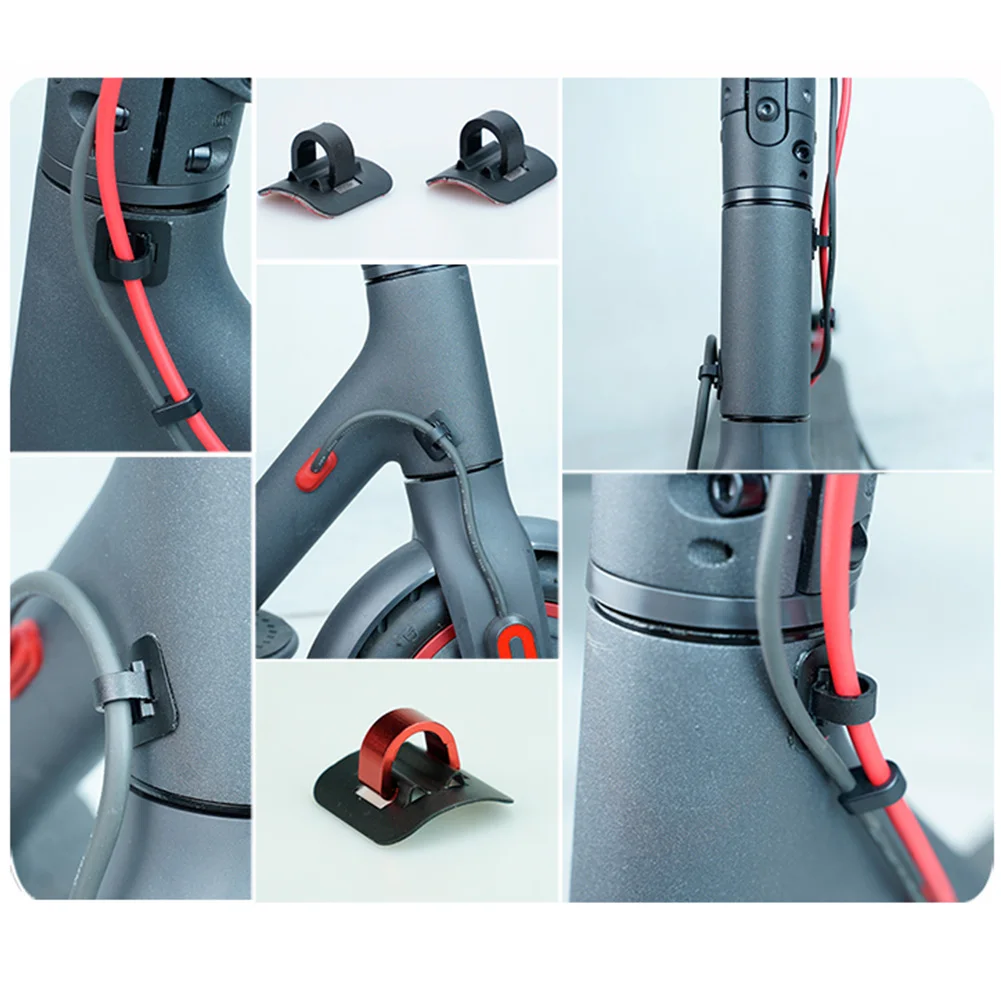 Safe Accessories Scooter Line Lightweight Durable PVC Fixed Tie Portable Self Adhesive Cable Buckle Practical For Xiaomi M365 | Спорт и