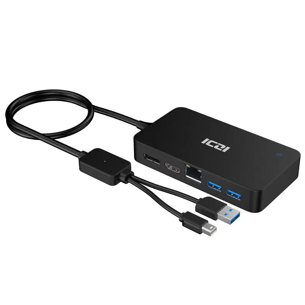 ICZI Поверхностная док станция usb хаб с HDMI DP Ethernet Lan порт USB 2 0/3 0 для microsoft Surface Pro 6 5 4 3| |