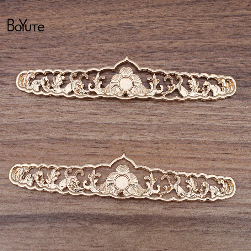

BoYuTe (5 Pieces/Lot) 28*140MM Metal Alloy Accessories Diy Handmade Hair Jewelry Materials Wholesale