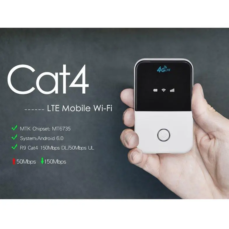 

4G LTE Mobile Broadband WiFi Wireless Router Portable MiFi Hotspot
