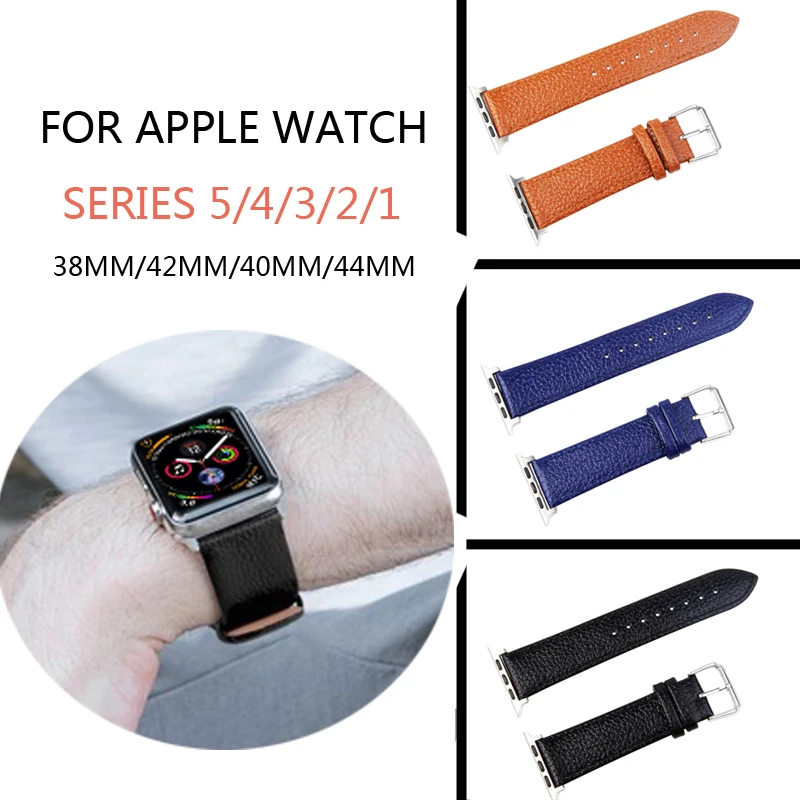 Ремешок для apple watch ремешок часов из натуральной кожи 42 мм 38 4 44 40 iwatch band 5