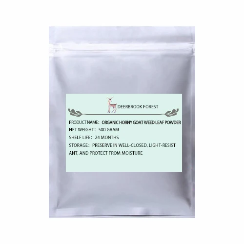 1000g(35.3oz) USDA и EC Сертифицированные Органические горянки крупноцветковой лист сорняков порошок Горянка порошок - Цвет: 1000g(35.3oz)