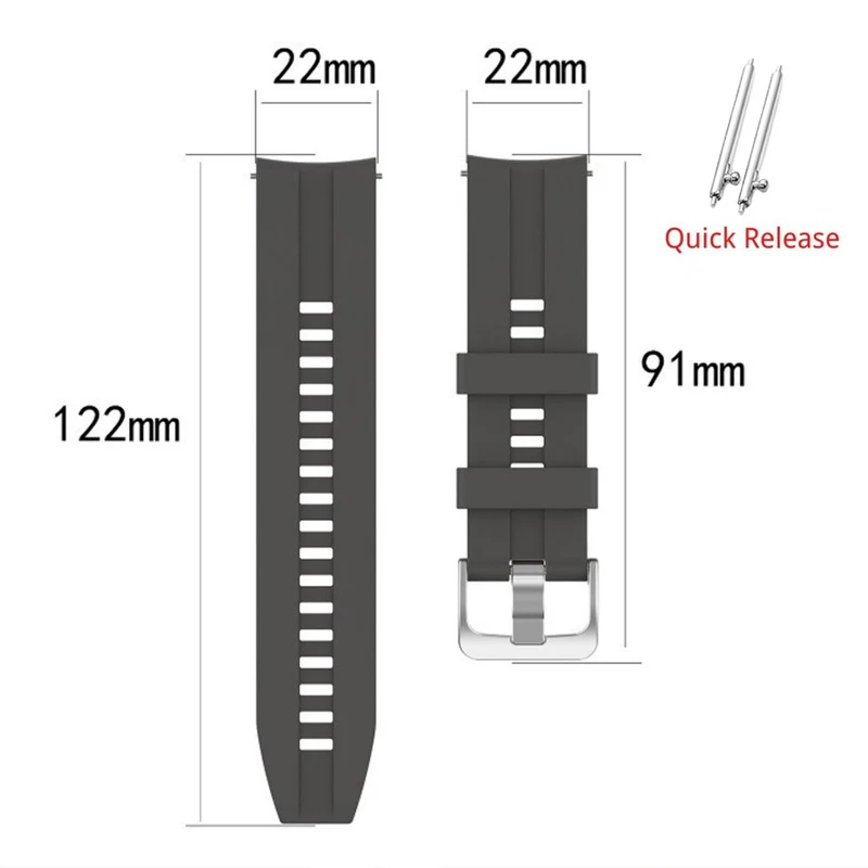 22mm Watch Strap For Samsung Galaxy Watch 3/45mm/46mm/ gear s3 Band Silicone SmartwatchBracelet Huawei Watch Gt 2/2e/3 Pro Strap