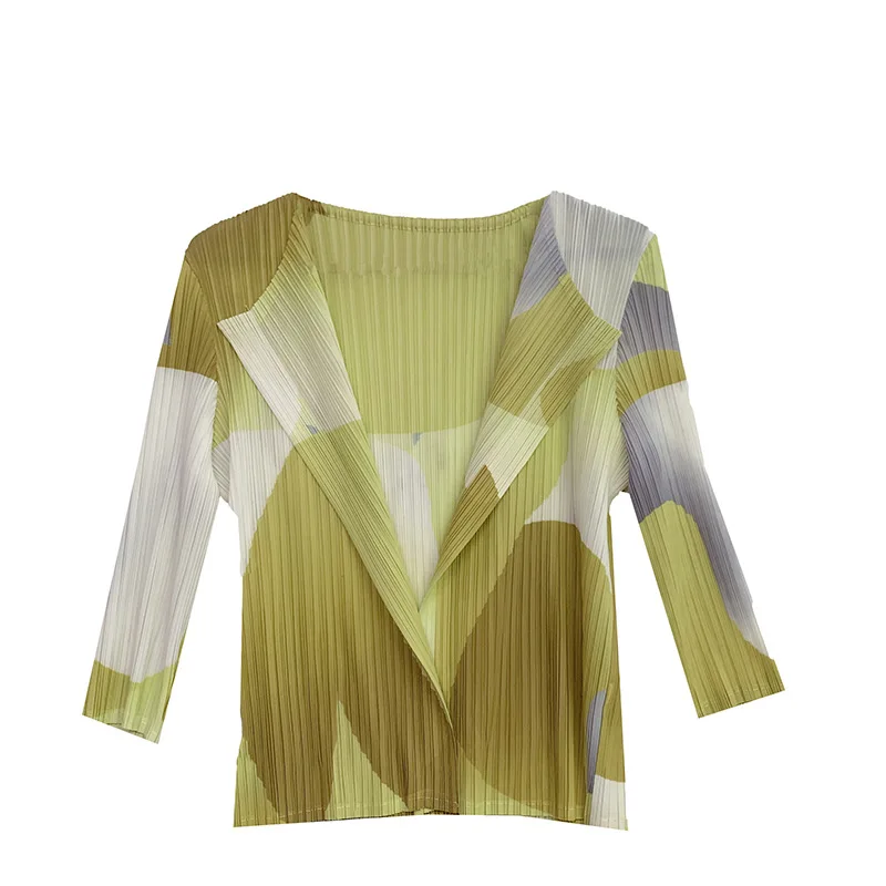 

SuperAen Printed Small Coat 2021 Summer New Cardigan Slim Air-conditioned Outside Jackets for Women