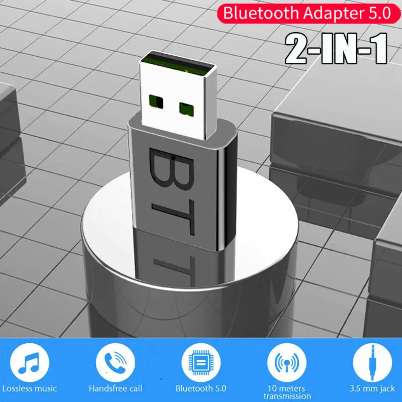 Bluetooth 5 0 аудио передатчик приемник USB адаптер для ТВ ПК автомобильный динамик