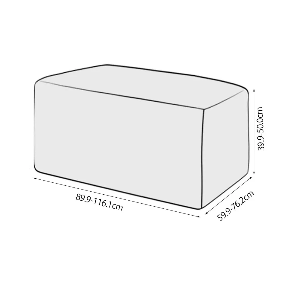 

Square Stool Protective Cover Printed Armchair Sofa Slipcovers Universal Chair Elastic Footstool Covers Home Couches Decoration