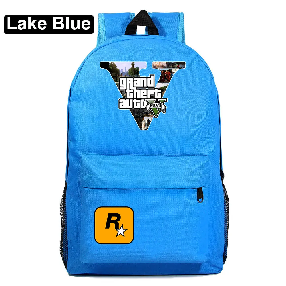 Подарочные игры с героями мультфильмов, GTA5, клетчатая школьная сумка ярких цветов для мальчиков и девочек, женский рюкзак, школьные сумки для подростков, холщовые мужские школьные рюкзаки