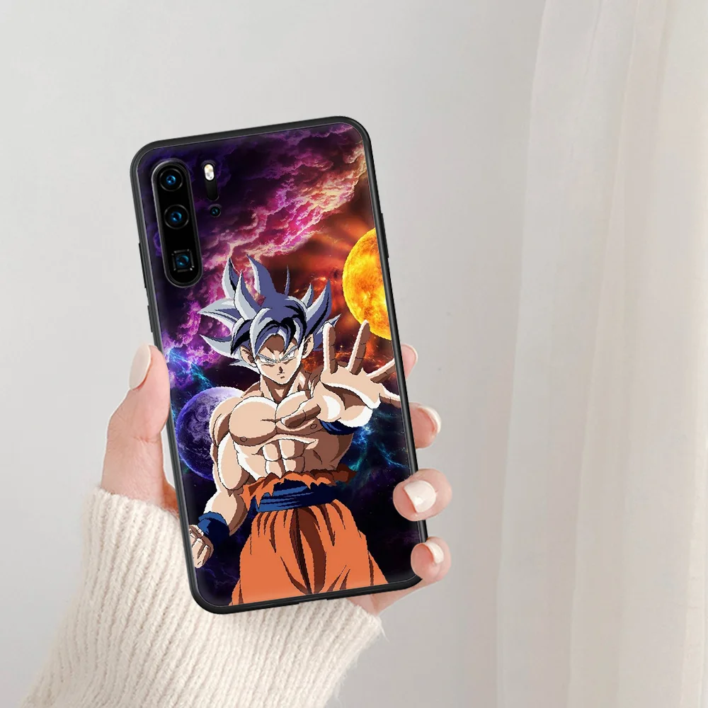 

Dragons Balls Z Super Son Goku Phone Case For Huawei P Mate Smart 10 20 30 40 Lite Z 2019 Pro black Cell Fashion Hoesjes Luxury