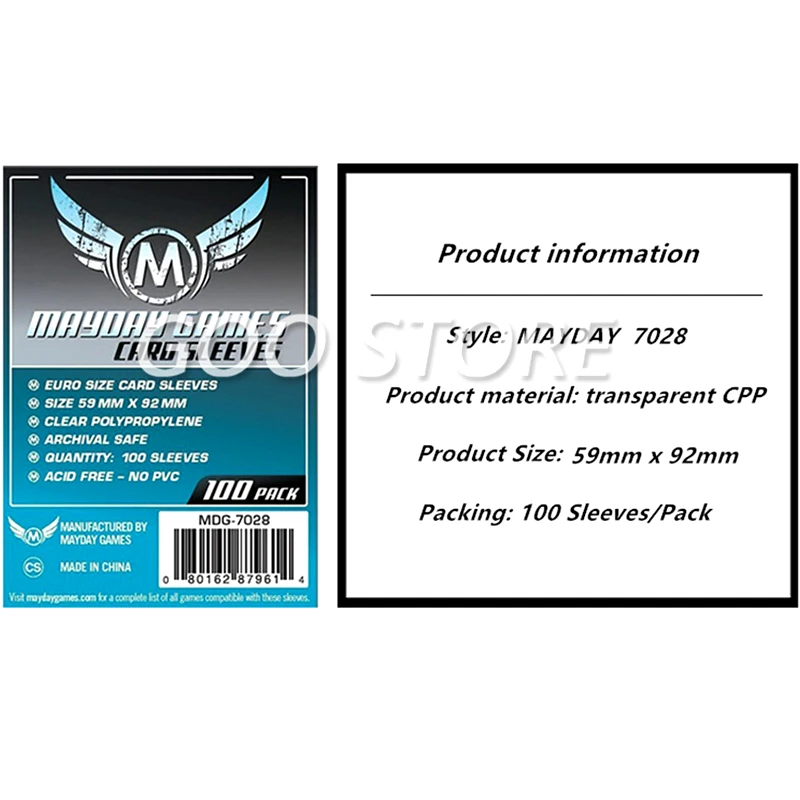 

Чехол для карт MAYDAY 7028, 59 х92 мм, 5 упаковок в наборе