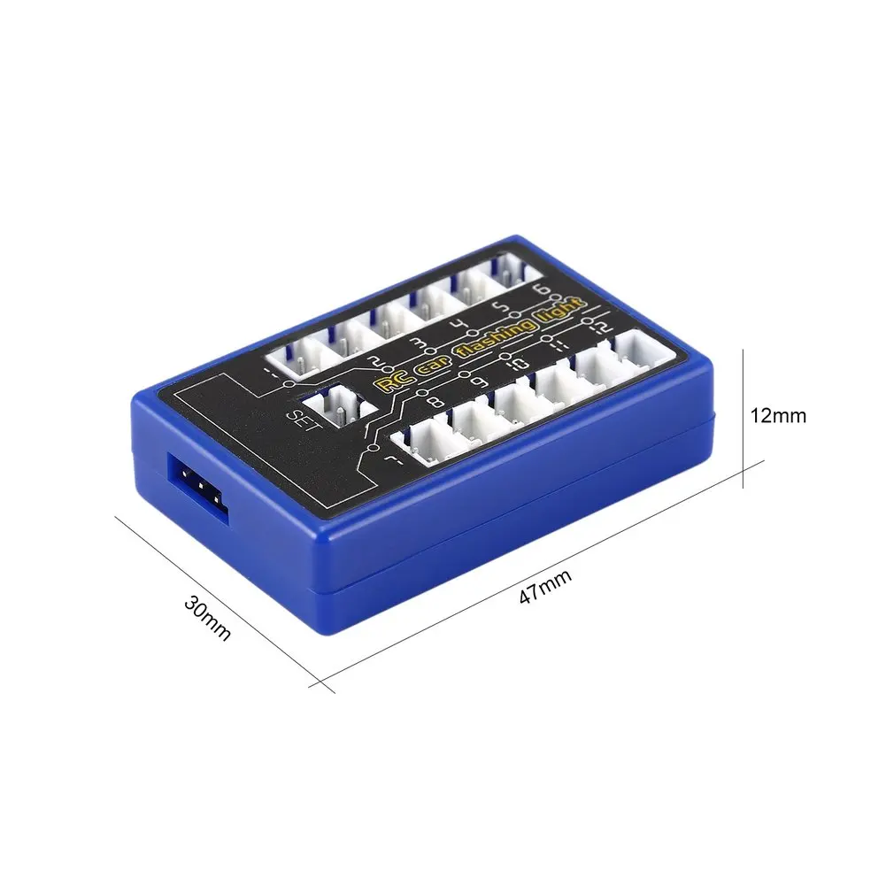 

12 Ultra LED Flashing Bright Light Strobe Lamps Kit System for 1/10 1/8 RC Drift HSP TAMIYA CC01 4WD Axial SCX10 RC Car Truck