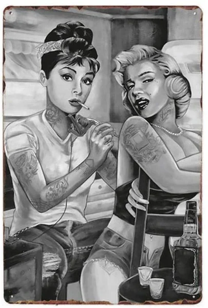 

Tattoo Shop Retro Aluminum Metal Tin Sign Warning New Sign Plaque Poster Wall Vintage Art Sign Use Anywhere