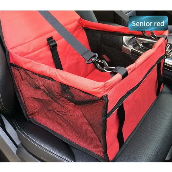 Переноска для собак, сумка для сиденья, водонепроницаемая корзина ковер, безопасная дорожная сетка, дышащие Висячие Сумки для собак, сиденья, переносная коробка для домашних животных - Цвет: Red