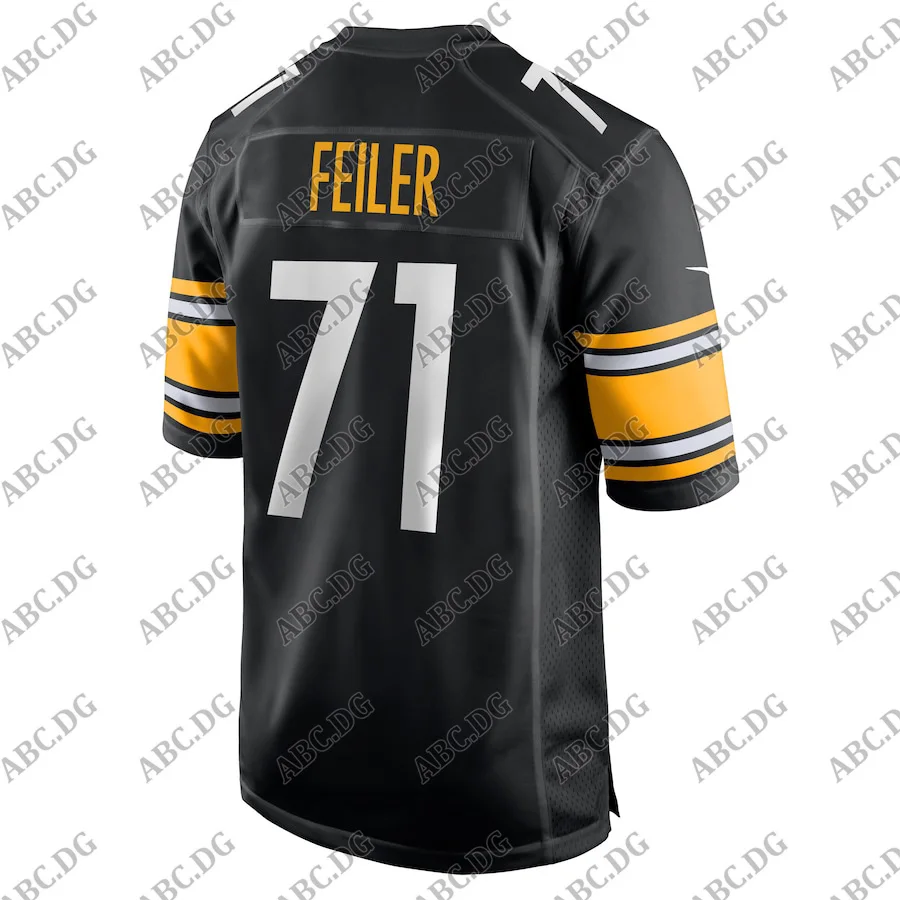 

Men Women Kid Youth Pittsburgh Matt Feiler Black Game Jersey