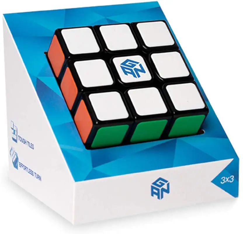GAN Speed Cube 3x3 волшебный куб Gans с защитой от царапин 3x3x3 игрушка пазл черный (2020
