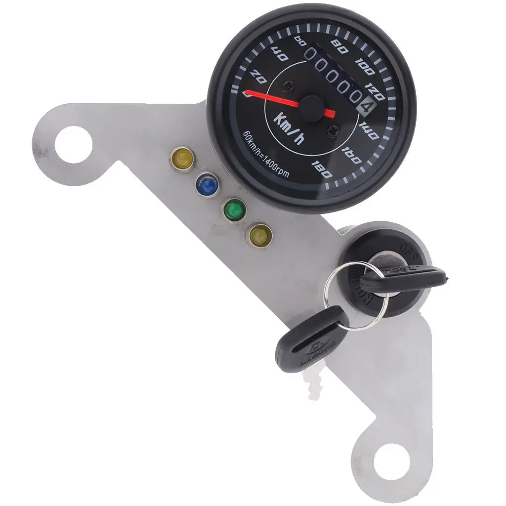 Motorcycle LED Digital Odometer Speedometer Tachometer Gauge Turn |