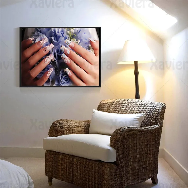 

Modern Nail Art Photo Picture Beauty Salon Home Decoration Wall Art Canvas Painting Hand Personalized Poster Interior Decoration