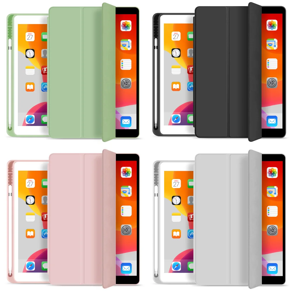 Чехол ZVRUA для нового iPad 10 2 дюйма 7 го поколения 2019 тонкий трехскладной умный чехол