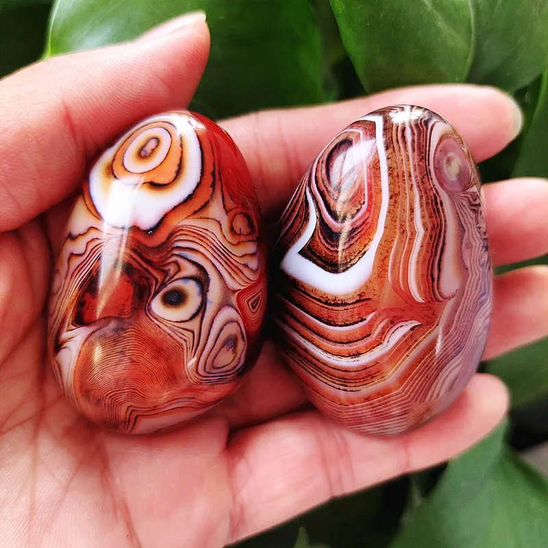 

Natural Lace Stone Sardonyx Agate Palm Hand Play Witchcraft Supplies Meditation Spiritual Decor Home Decoration Healing Crystals