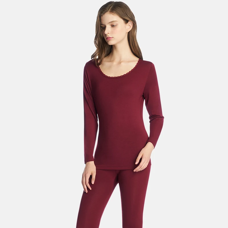 THREEGUN кальсоны набор для пары Шерсть Термобелье высокого качества мужские пижамы