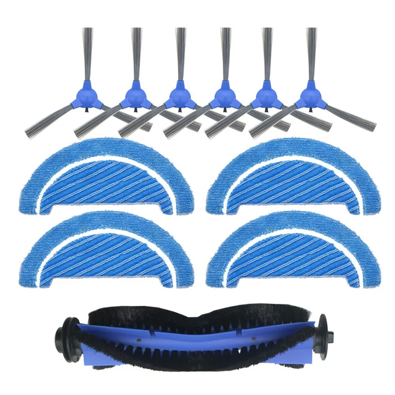 

11 PCS Vacuum Parts Replacement for Conga 1090 Robot Vacuum Cleaner Accessories Kit Main Brush Side Brush Mop Cloth