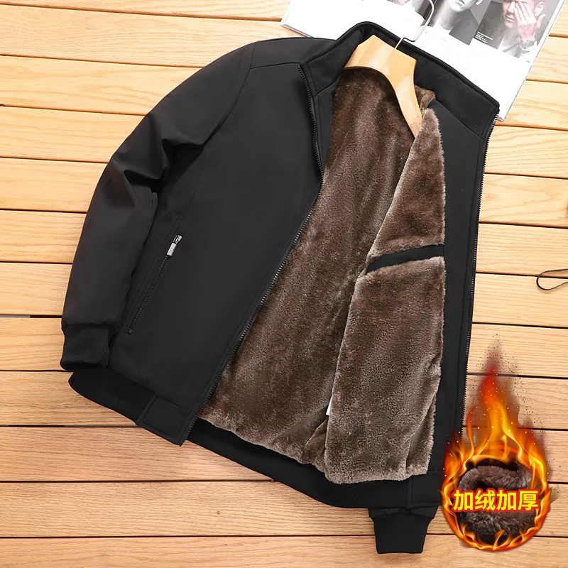 

M-8XL New Men Winter New Casual Classic Warm Thick Fleece Parkas Jacket Coat Men Fashion Pockets Windproof Parka Men Plus Size
