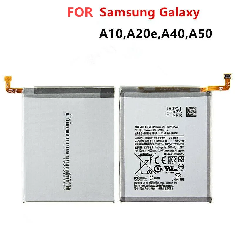 

Аккумулятор для Samsung Galaxy A10 / A20e / A40 / A50 / Note 10 Lite S7/S8/S9/S10