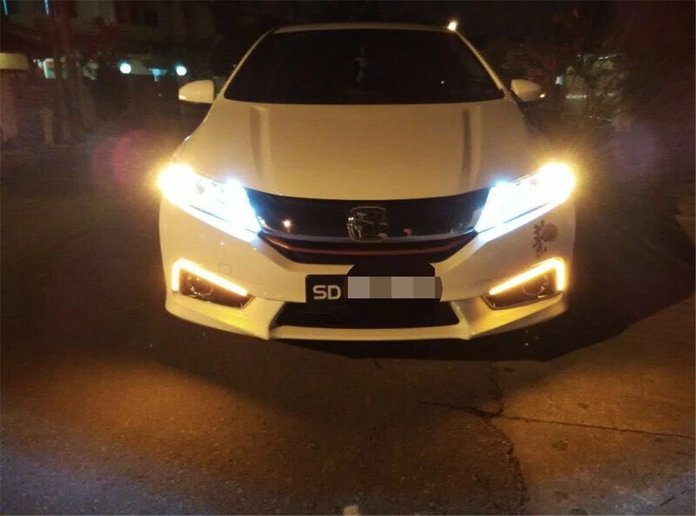 CSCSNL 2 шт Автомобильный светодиодный для Honda City 2015 2016 дневные ходовые огни