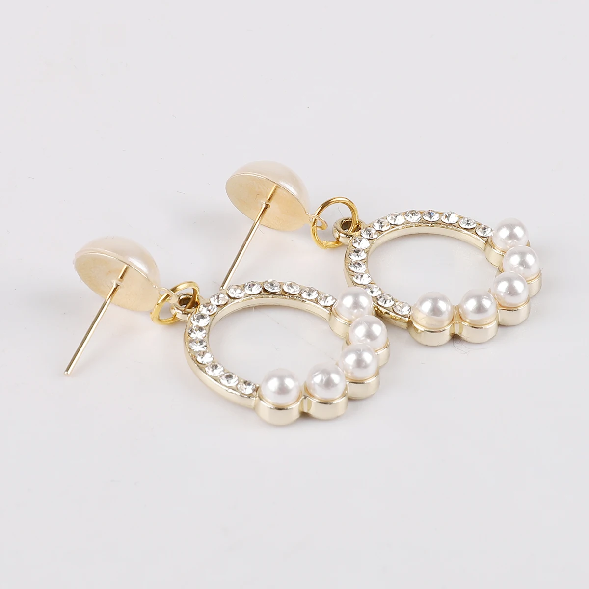 Плоская пустая основа для сережек-гвоздиков с застежкой сережек принадлежности