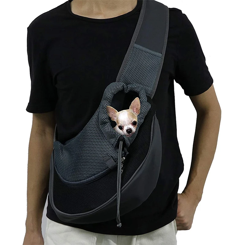 

Dogs Cats Backpack Front Chest Backpack Mesh Cloth Breathable Outdoor Portable Travel Backpack for Dogs Cats Bags for Small Dogs