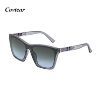 high quality retro new style fashion square brand designer women men oversize sunglasses uv400 mirror decorative glasses
