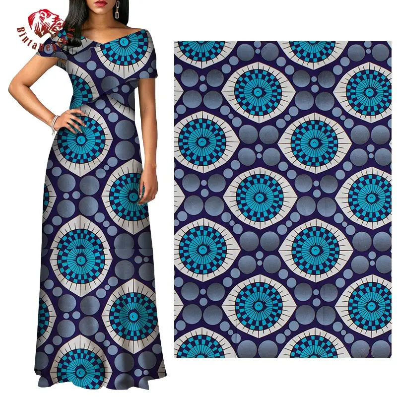 Африканская ткань Анкара модная мягкая полиэфирная высокого качества 6 ярдов/лот