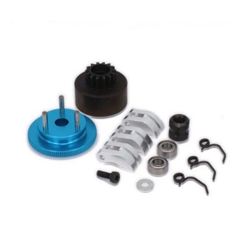 RC Clutch Bell 14T Gear Bearing Shoes Springs Cone&ampEngine Nut Flywheel Assembly for 1/8 Model Nitro Car HPI HSP Traxxa | Электроника
