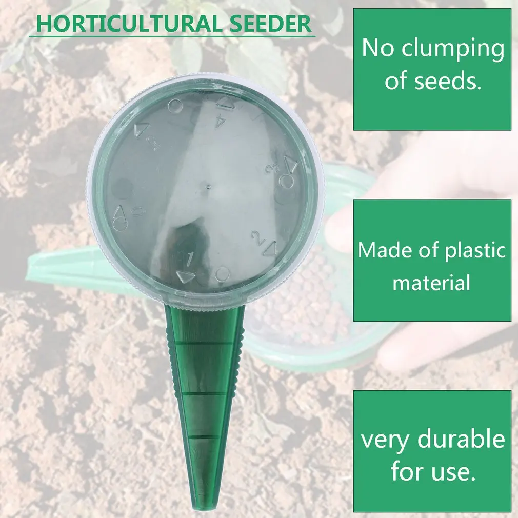 

1pcs Gardening Tools Adjustable Size Disseminator Seed Sower Planter Starter Seeder With 5 Different Settings