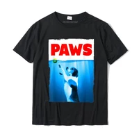 paws jaws dog and tennis ball for men for women dog lovers t shirt mens dominant crazy tops shirt cotton t shirts fashionable