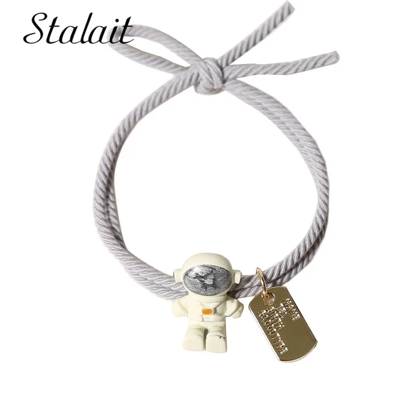 

New Boho Astronaut Spaceman Couple Bracelets Rope Wrist Adjustable Woven Friendship Bracelet Kawaii Jewelry Gifts For Boyfriend