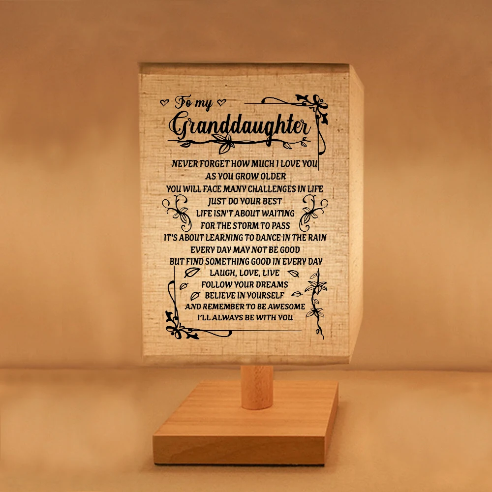 Лампа для чтения моей внучки напечатанная со значимым содержанием благословения