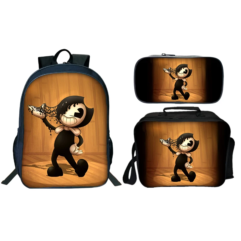 2020 Новая мода 3 шт./компл. Бенди и чернильная машина набор рюкзаков для мальчиков