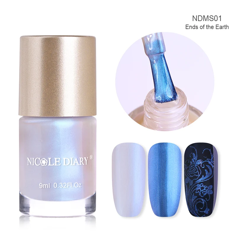 NDMS01 NICOLE DIARY лак для ногтей хамелеон голографический переливающийся флаконы блестки лак для ногтей лак маникюр дизайн ногтей - Цвет: NDMS01
