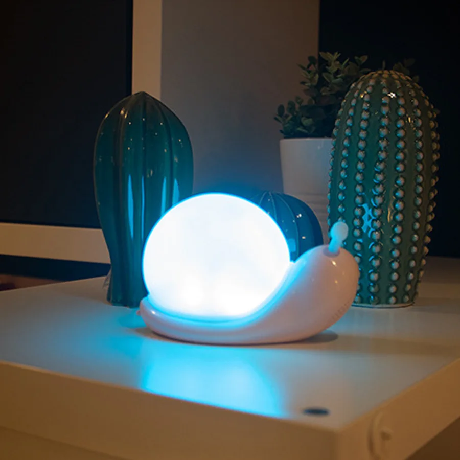 Креативный ночник с Bluetooth-динамиком и улиткой светодиодный светильник