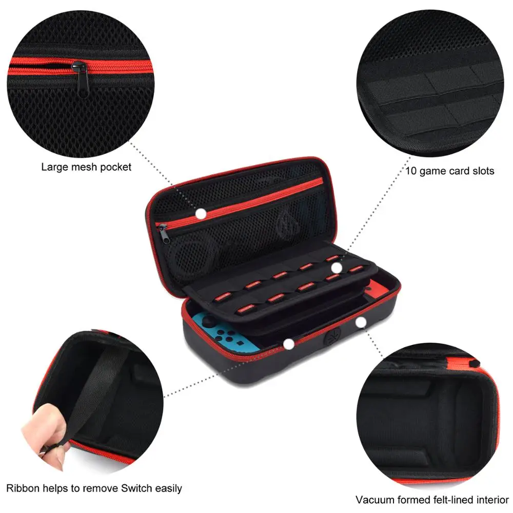 Портативная сумка для хранения чехол Nintendo Switch консоли NS аксессуары игр переноски